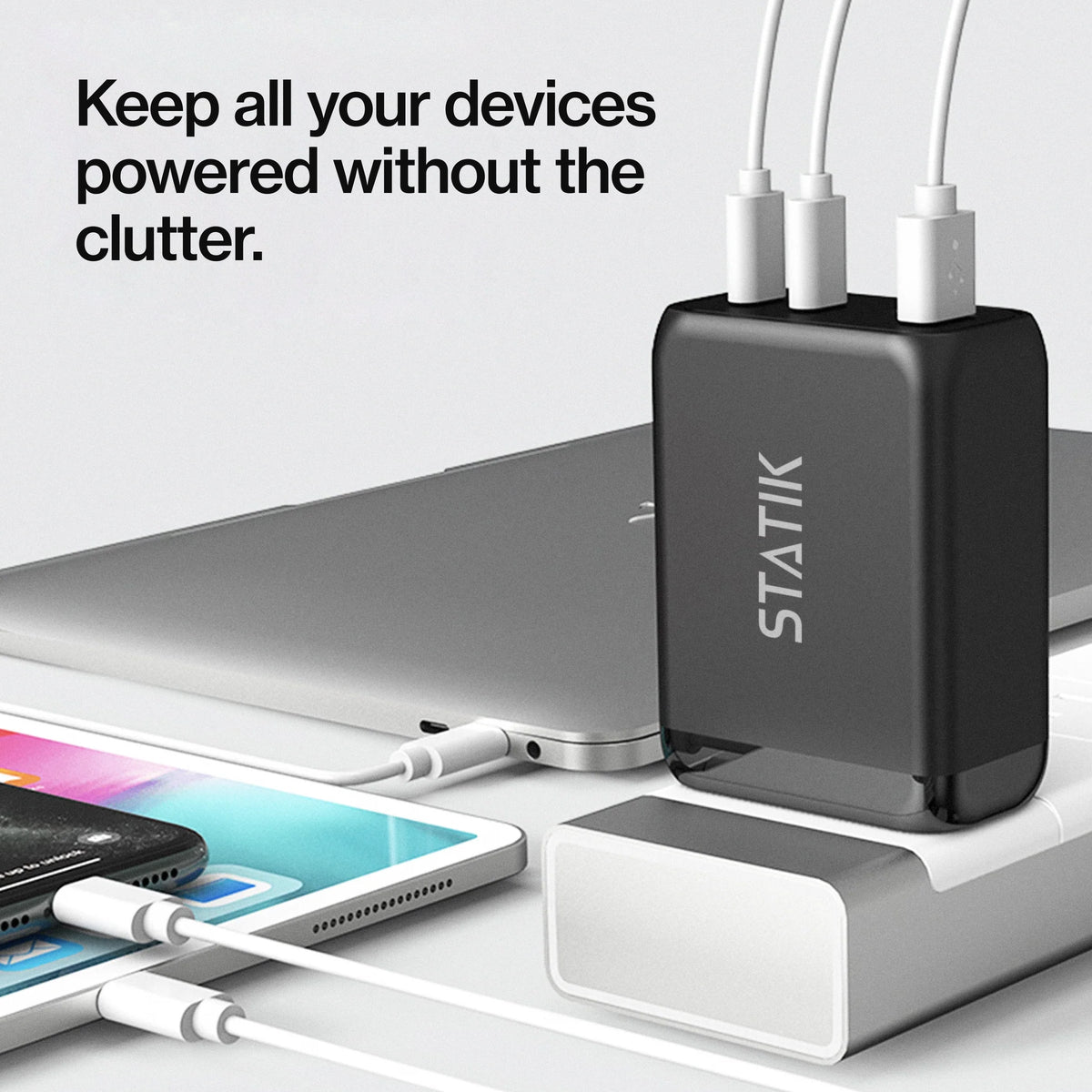65W GaN Charger Global | Includes 3 International Plug Adapters (EU, UK, AU)