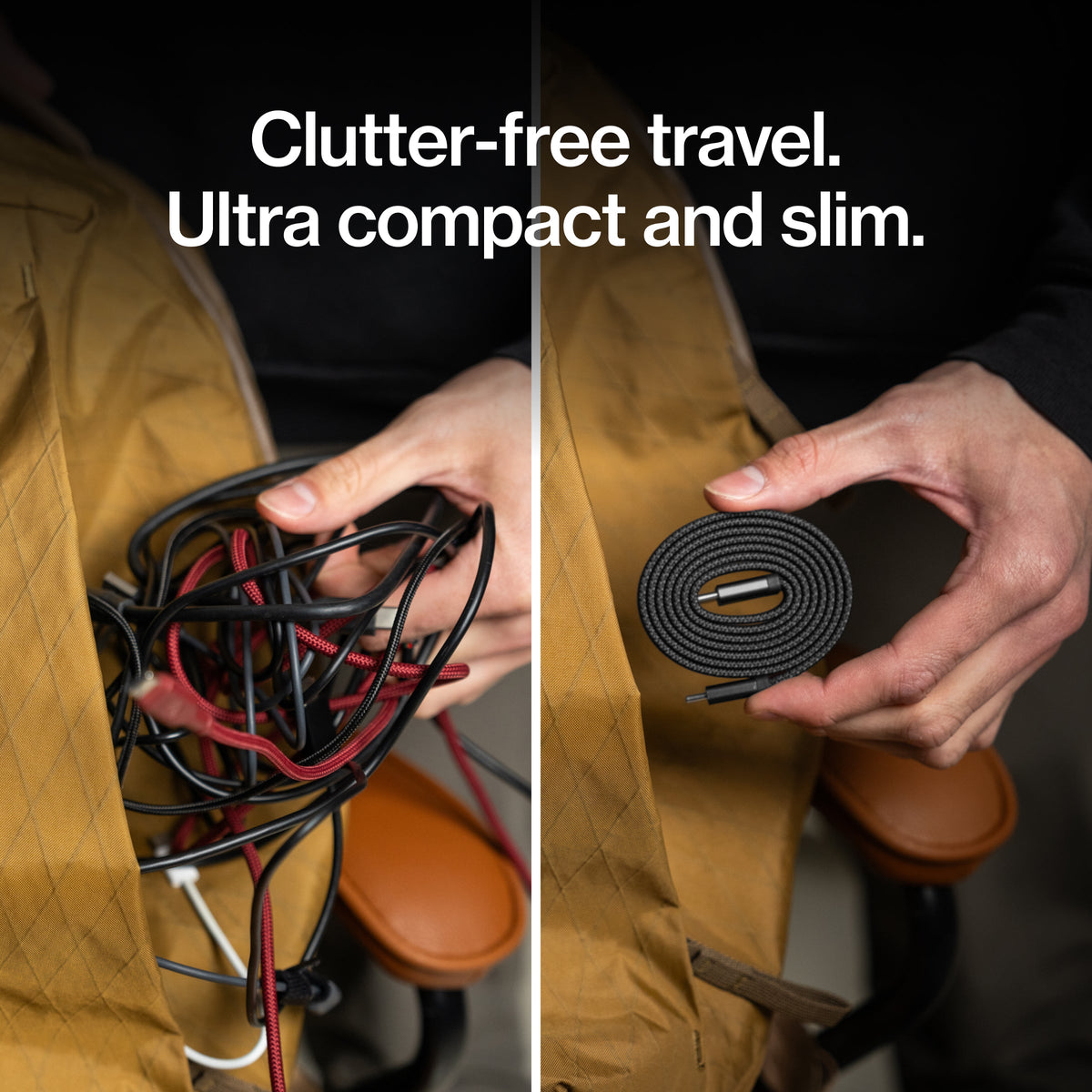 MagStack® Slim | Tangle-Free Magnetic Nylon | Charge & Data Cable